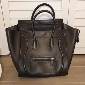 Celine Mini Luggage Smooth Calfskin Leather